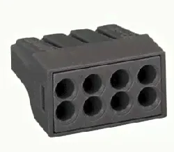 Клемма WAGO 8х(0,75-2.5мм) с пастой (1уп=50шт) (2273-248)-0