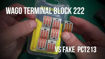 Wago terminal block  quick connector 222  vs fake china PCT213