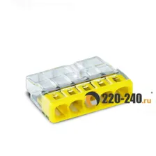 Wago Клемма 5-проводная, компактная 0,5-2,5 мм² (2273-205)