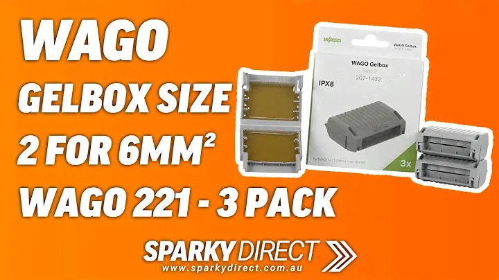 Wago 207-1432 | Gelbox Size 2  For 6mm² Wago 221 | 3 Pack