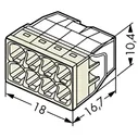 2273-248 Клемма строительная 8 х 2.5мм², с пастой WAGO