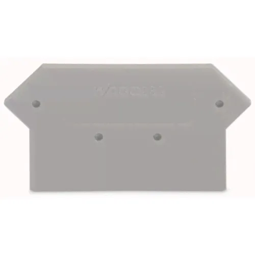 Пластина торцевая end and intermediate plate grey (100 шт.) wago%s