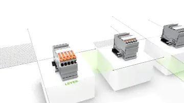 WAGO TOPJOB S Rail-Mount Terminal Blocks with actuation variants