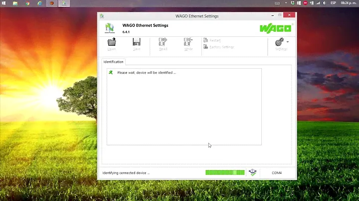 Configuracón WAGO Ethernet Settings