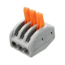 Клеммная колодка с рычагом тип WAGO 3 222-413 PCT-213