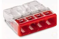 Клеммник WAGO 4х проводной с пастой 24А (0.5-2.5mm2) 2273-244-6