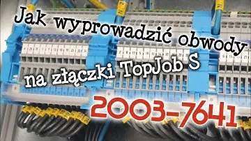 Jak można wyprowadzić obwody z wyłączników nadprądowych na złączki WAGO TopJob® S 2003-7641 ?
