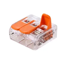 Клеммная колодка WAGO 221-413 3 конт., многоразовая 20A 300V