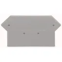 Пластина торцевая end and intermediate plate grey (100 шт.) wago%s