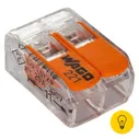 Клемма монтажная WAGO 2х0,08-4 (WAGO 221-412)