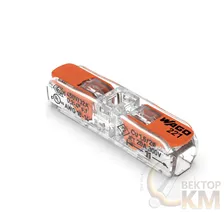 Клеммник WAGO 221-2411 (для одножильных или многожильных) х 0,2-4мм2 32A Cu (уп60)