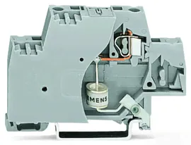 WAGO 280-503/281-581 Компонентная клемма; двухуровн.; с торцевой пластиной; с газонаполненным разряд