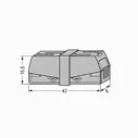 Клемма для осветительного оборудования 0.5-2.5мм2 WAGO 224-201
